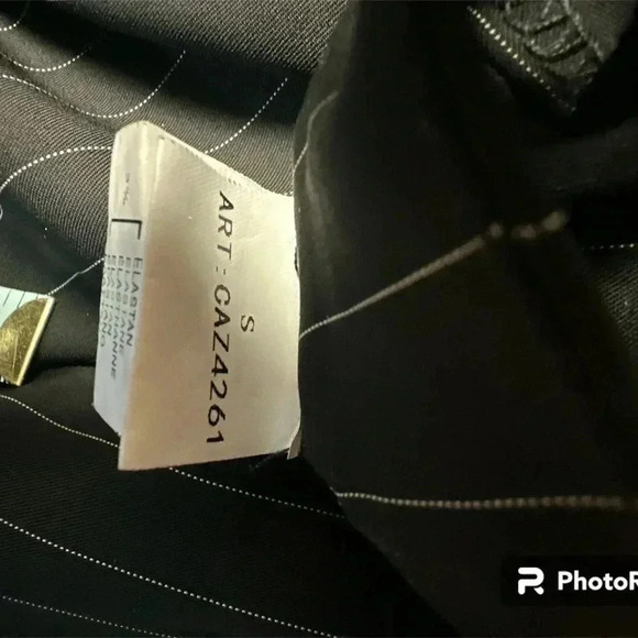 3/$20. Trousers C’est Moi pants woman’s stripe wide leg sm black palazzo style - Picture 5 of 7